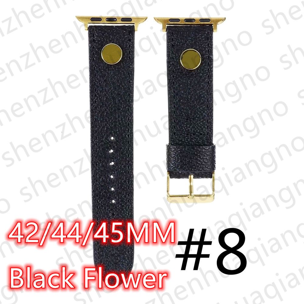 8#42/44/45mm Black Flower