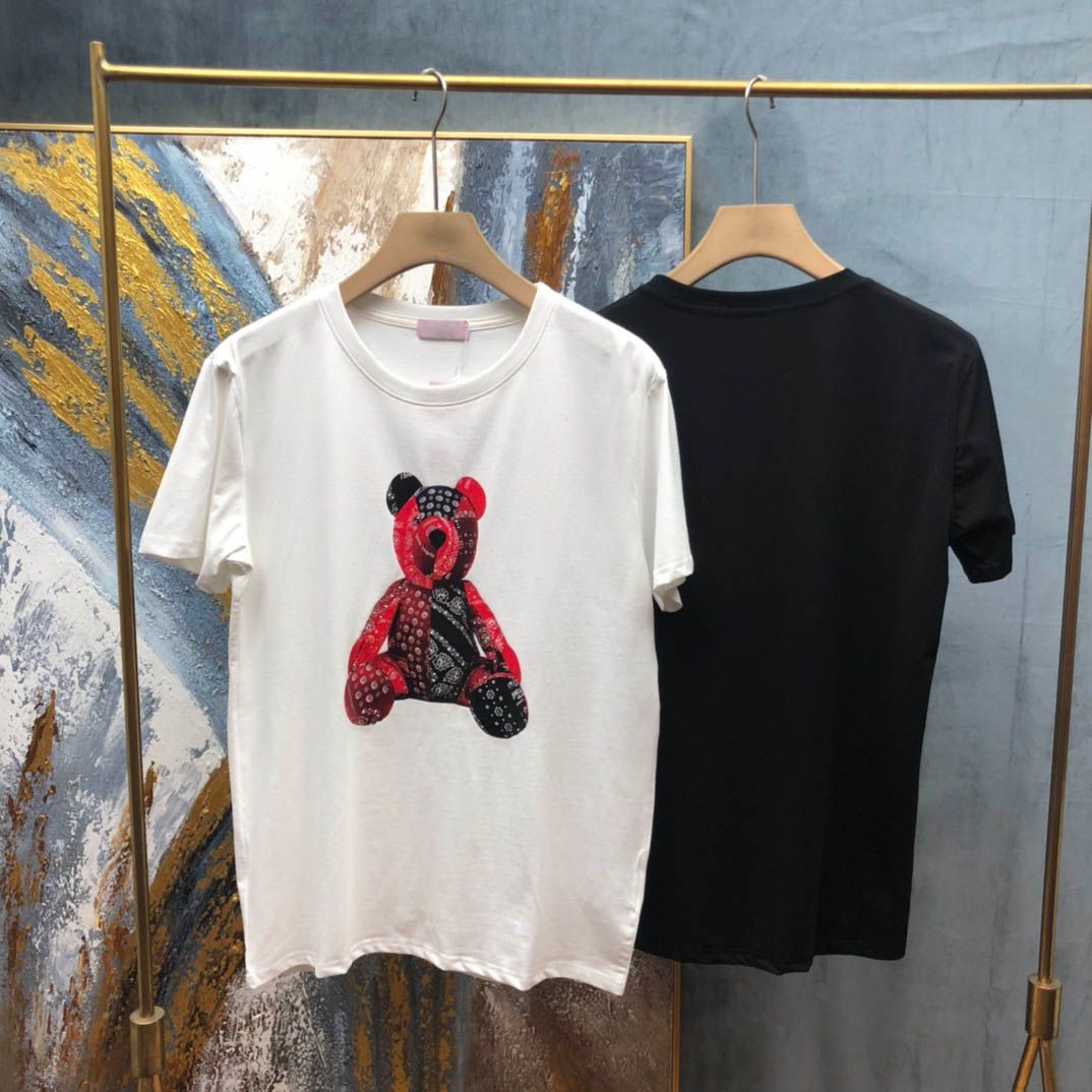 2021 New Mens Designer T Shirt Christian Fashion Men Casual T Shirts Man  Paris France Street Shorts Sleeve Clothing Tshirts Cartoon Bear From  Fashionstore1618, $40.39