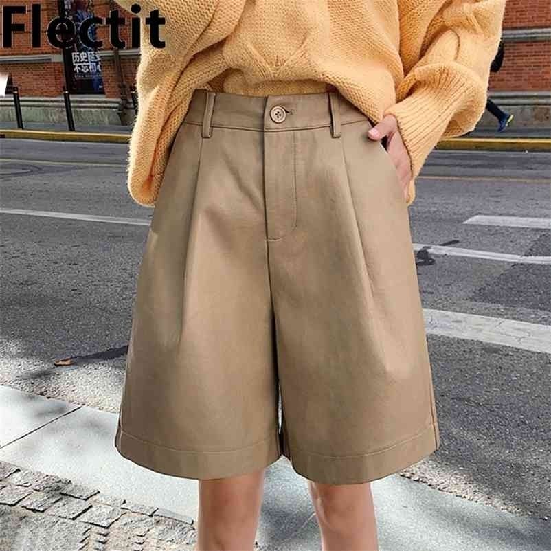 Acquistare Pantaloncini Bermuda In Pelle Da Donna A Flettat Chic Con Tasca Larga  Gamba Larga Vita Ad Alta Vita Su Misura Caduta Inverno Plus Size S 4xl *  210621 Economico | Consegna