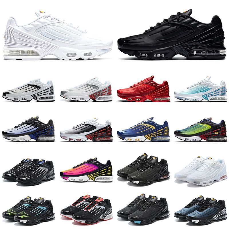 Nike Air Max Plus Tn Plus 3 2021 Nueva Calidad Tunned Plus III TN 3 Triple  Negro Blanco Láser Azul Hyper Crimson Mens Mujeres Running Zapatos Todos  Los Entrenadores Sneakers Por Nk_vapormax,