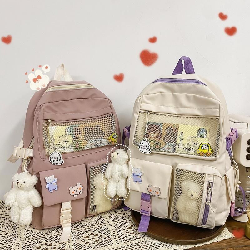 Mochila Impermeable Para Mujer Kawaii Korean Mochila Impermeable Para Mujer Kawaii Korean