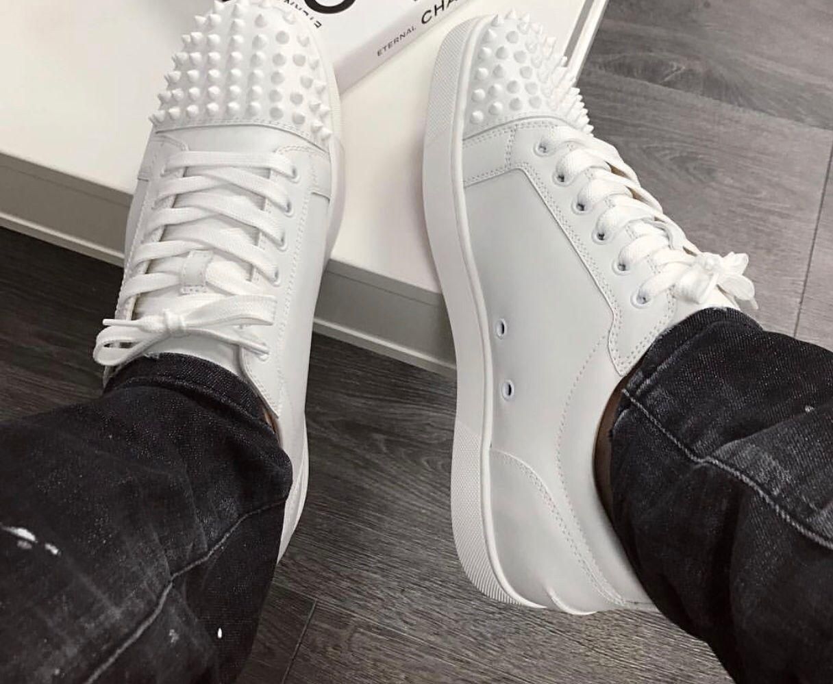 Acquistare Louboutin Christian 2021 Moda Paris Scarpe Da Uomo Sneakers  Bottom Bottom Sneaker Rantolow Orlato Spikes Off Junior Beige / Black /  Bianco F NDI Economico | Consegna Veloce E Qualità | It.Dhgate
