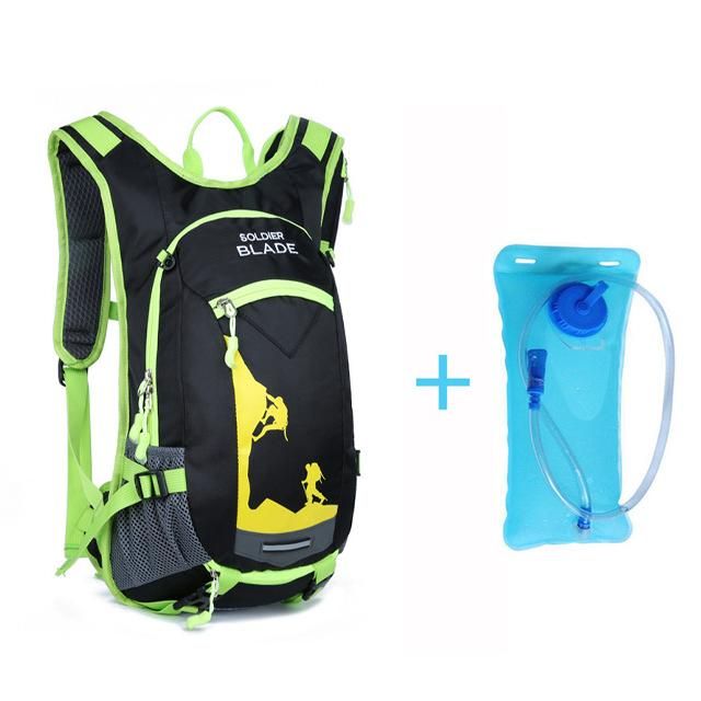 green 2L water bag