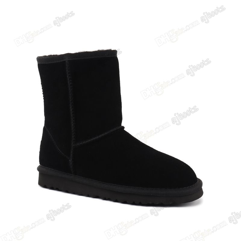 2# Black Half Boots [Middle Tube Boots]