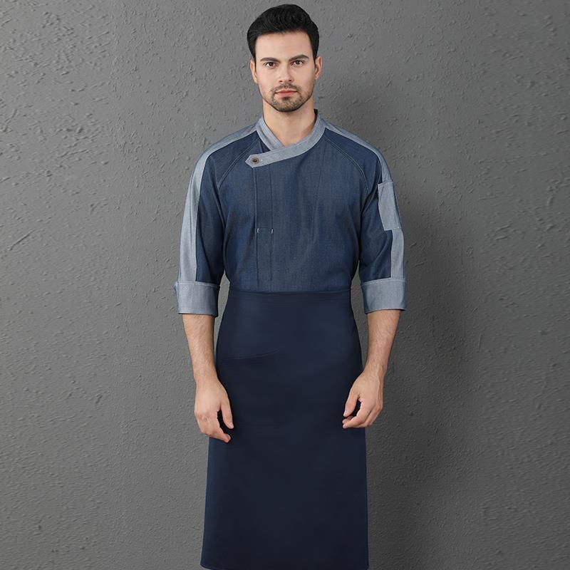 Dark Blue With apron