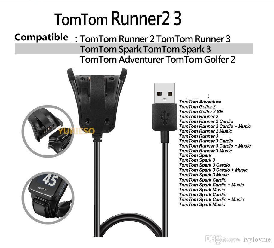 fout Bedoel baden 1M USB-oplader en data-synchronisatie kabel voor TomTom Adventurer Golfer 2  Runner 2/3 Spark