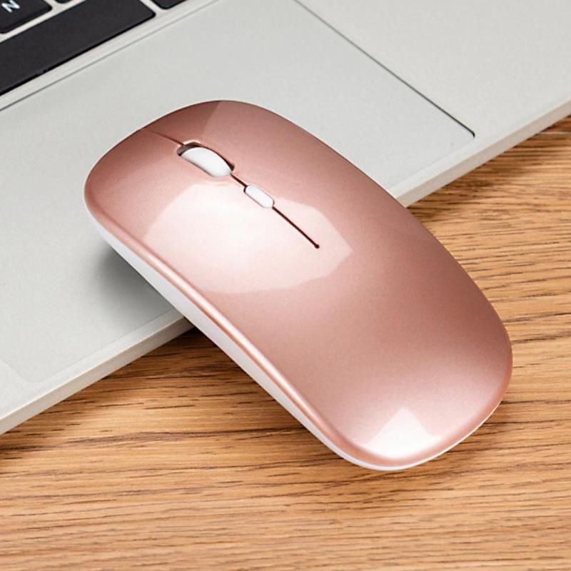 Ratos 2.4G Portátil Sem Fio USB Recarregável Bluetooth-compatível 5.0 Silencioso Mouse para PC Portátil Home Office Use