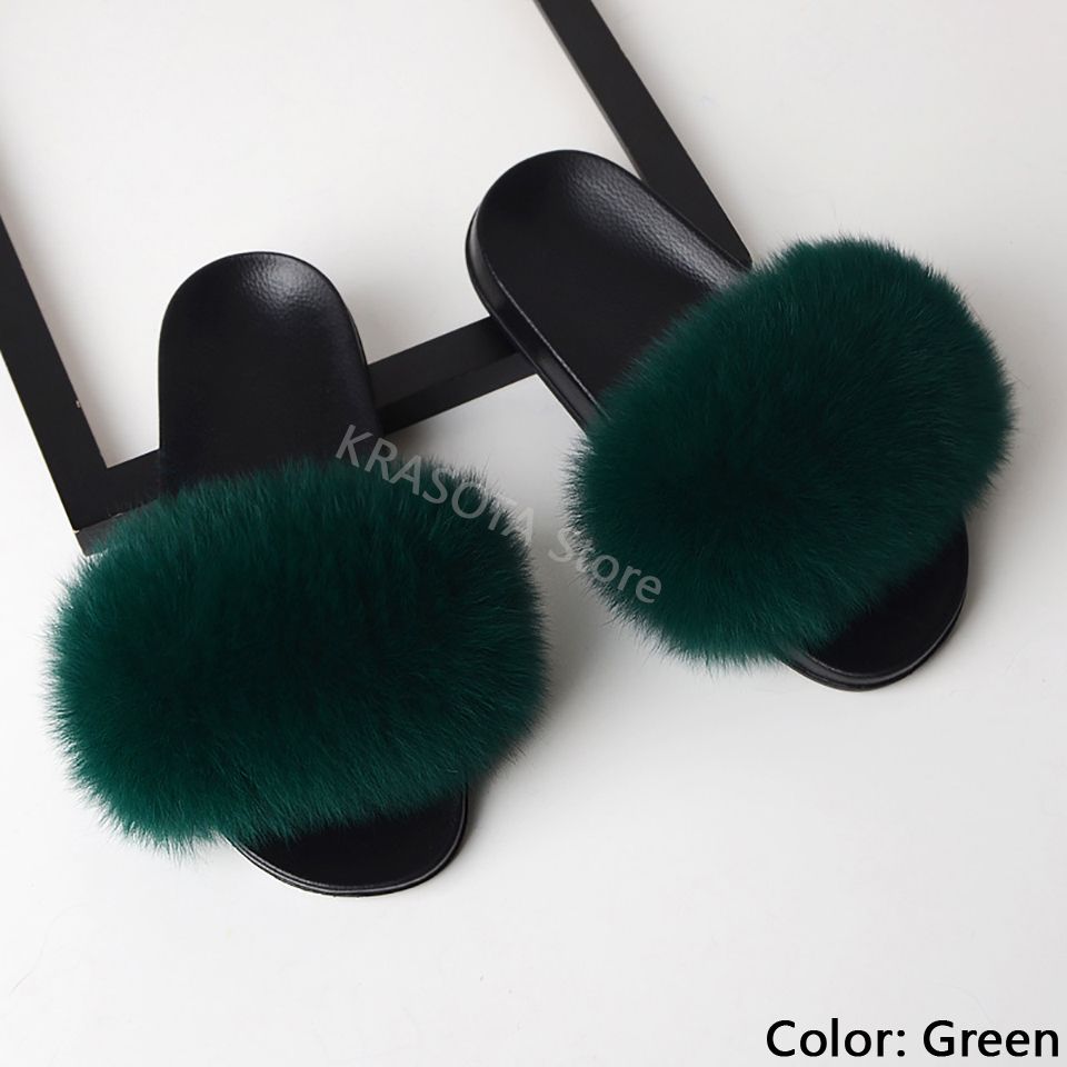 Groene slippers