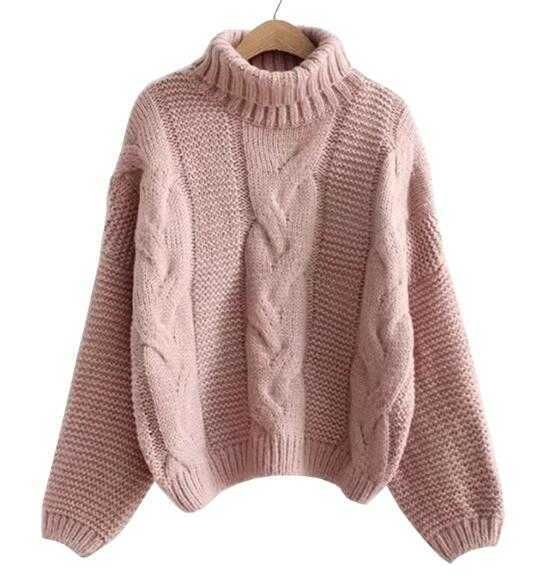 핑크 스웨터