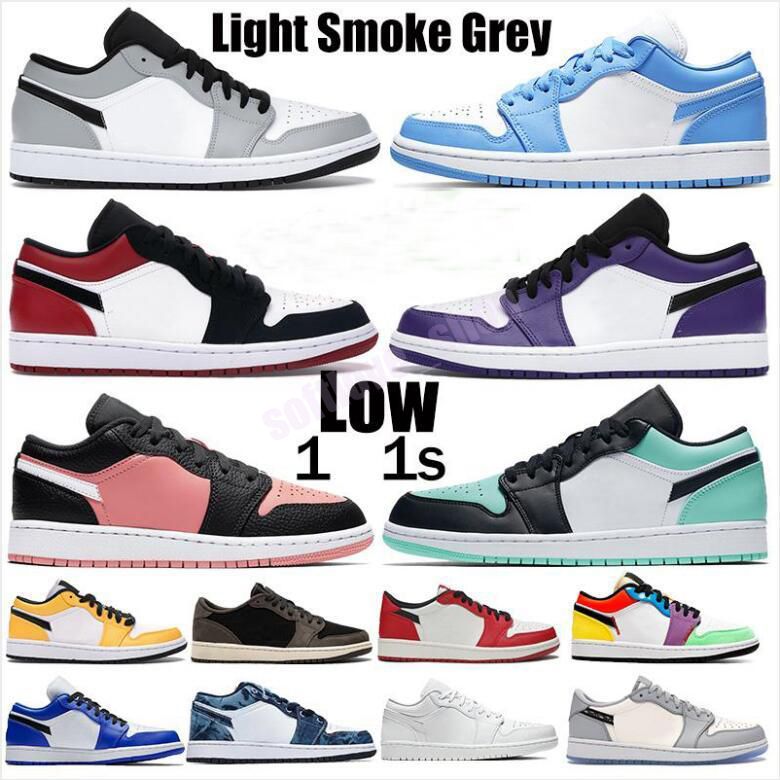 Nike Air Jordan 1 Low Cut Nuevo Llegada Hombres Mujeres 1 Zapatos Bajos  Jumpman Qs Lance Mountain UNC Top Top 3 Corte Púrpura Triple Negro Blanco  Estilista Sneakers Con Caja Por Softlove_shop,
