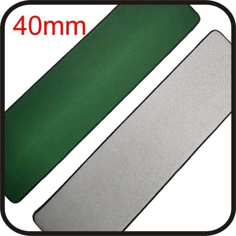 Silver Green Leather