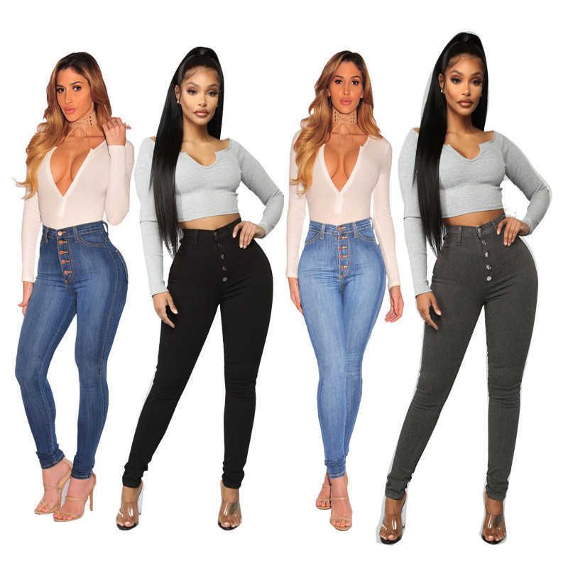 Compre Levantamiento De Cadera Alta De Cintura Para Mujer Slim Breasted  Jeans Pantalones Para Mujer Pantalones De Camuflaje Pantalones Florales  Rectos Cintura Elástica Q0802 A 41,87 € Del Yanqin03 | Es.Dhgate.Com