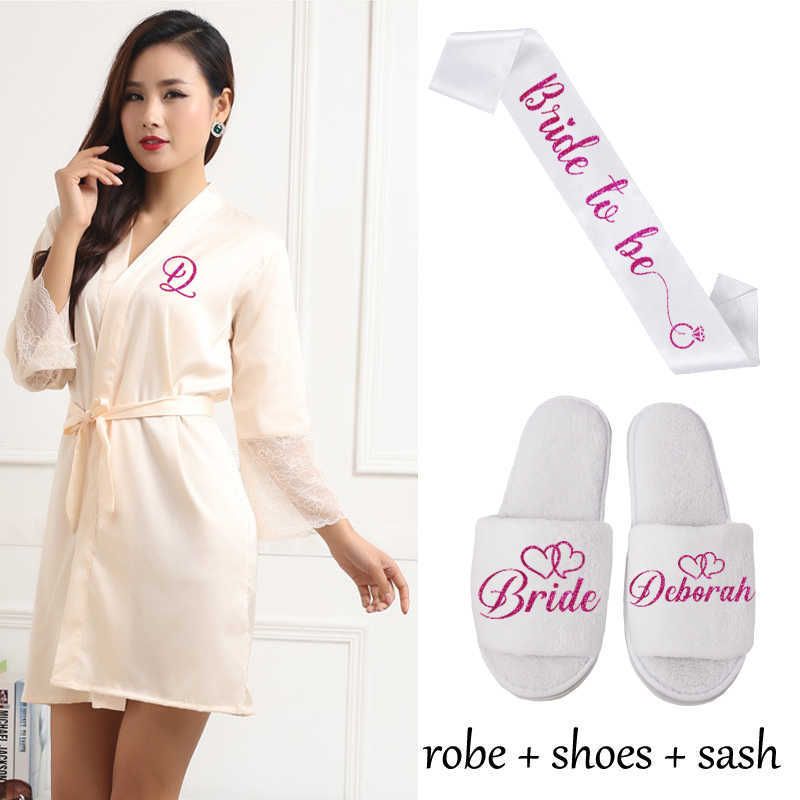 Beige Robe Sash Shoe