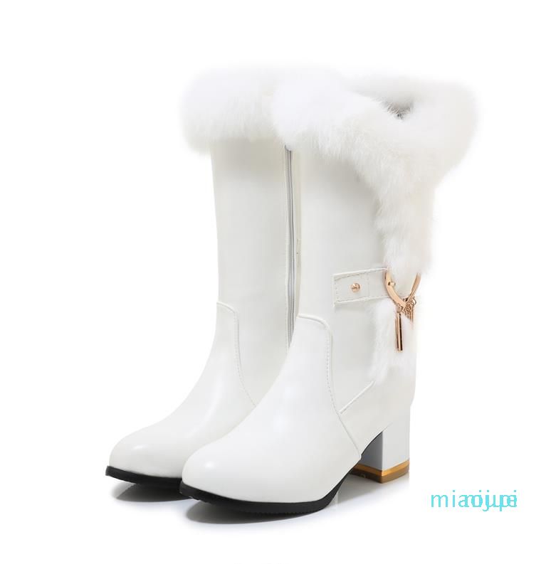 Acquistare 2021 Adorabili Stivali Da Sposa Adorabili Stivali Chunky Tacchi Bianchi  Stivali Di Pelliccia Bianca Boot Bootie Stivali Invernali Economico |  Consegna Veloce E Qualità | It.Dhgate