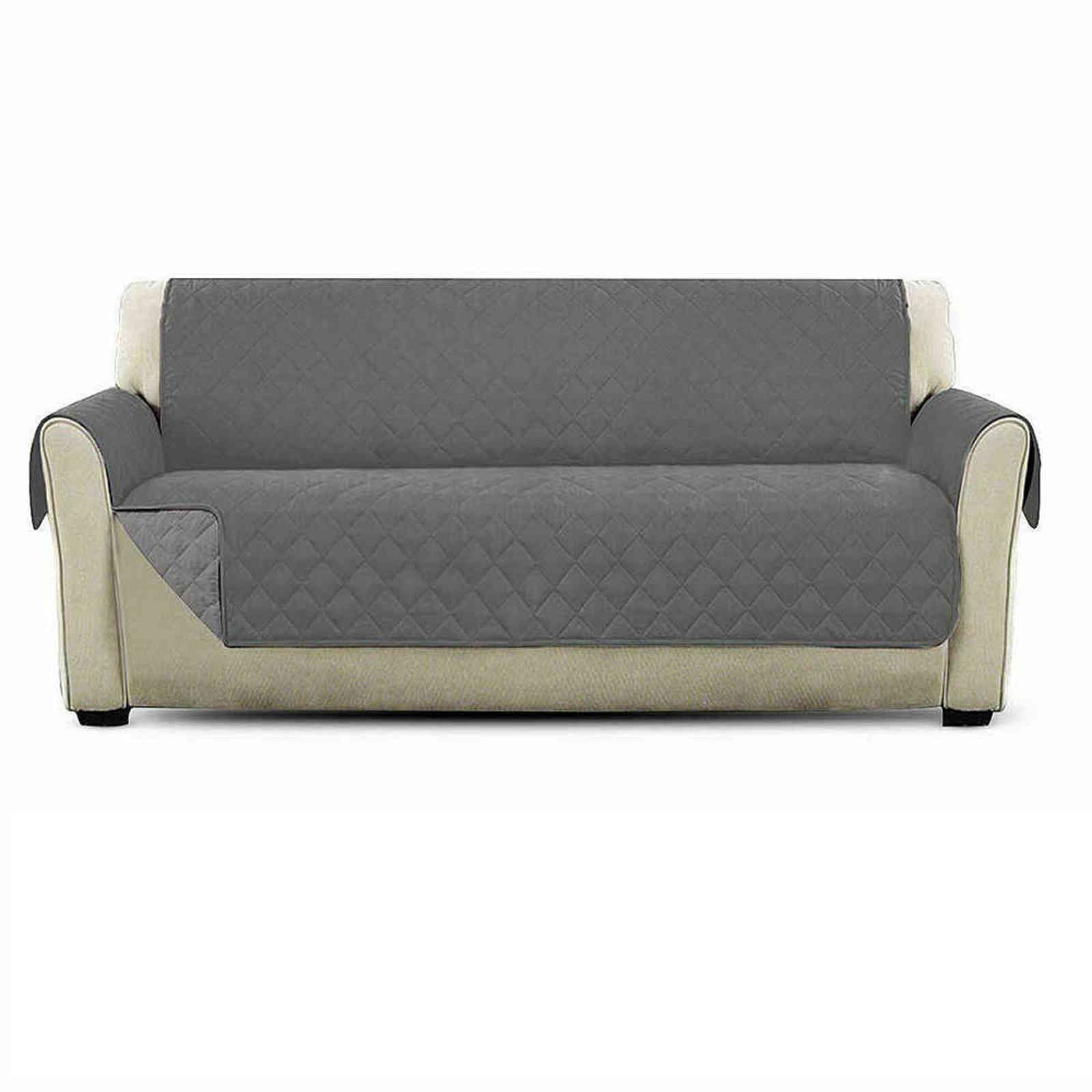 Grå 3-sits soffa