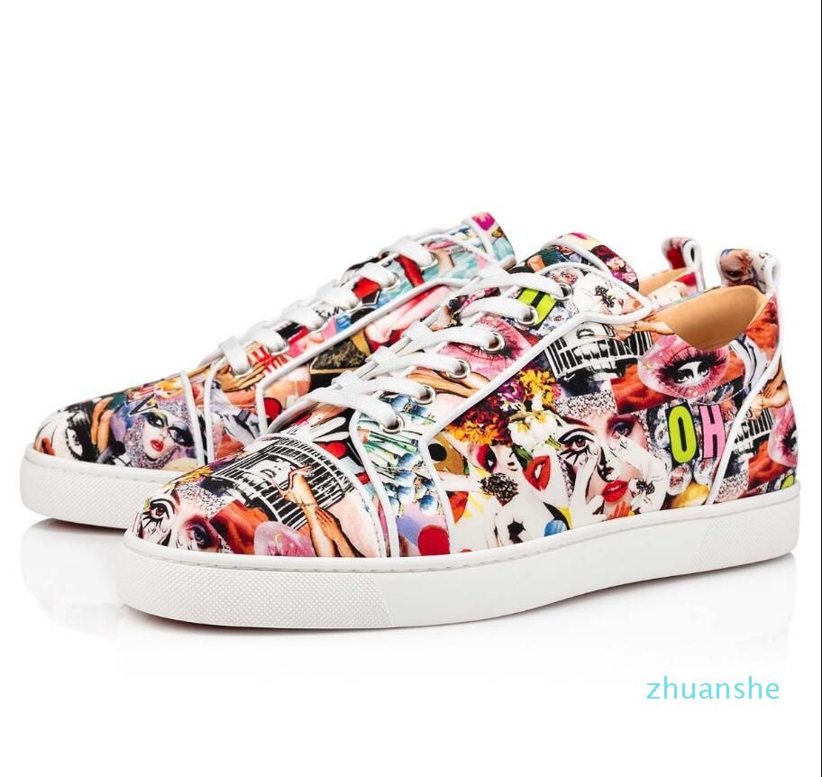 graffiti red bottoms