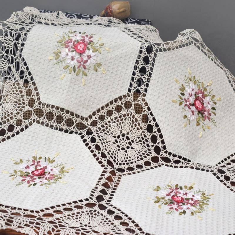 Mantel cuadrado de algodón de ganchillo clásico característica cubierta de la mesa de café para dormitorio balcón decoración de ocio Nappe Mantel cuadrado de algodón de ganchillo clásico característica cubierta de la mesa de café para dormitorio balcón decoración de ocio Nappe