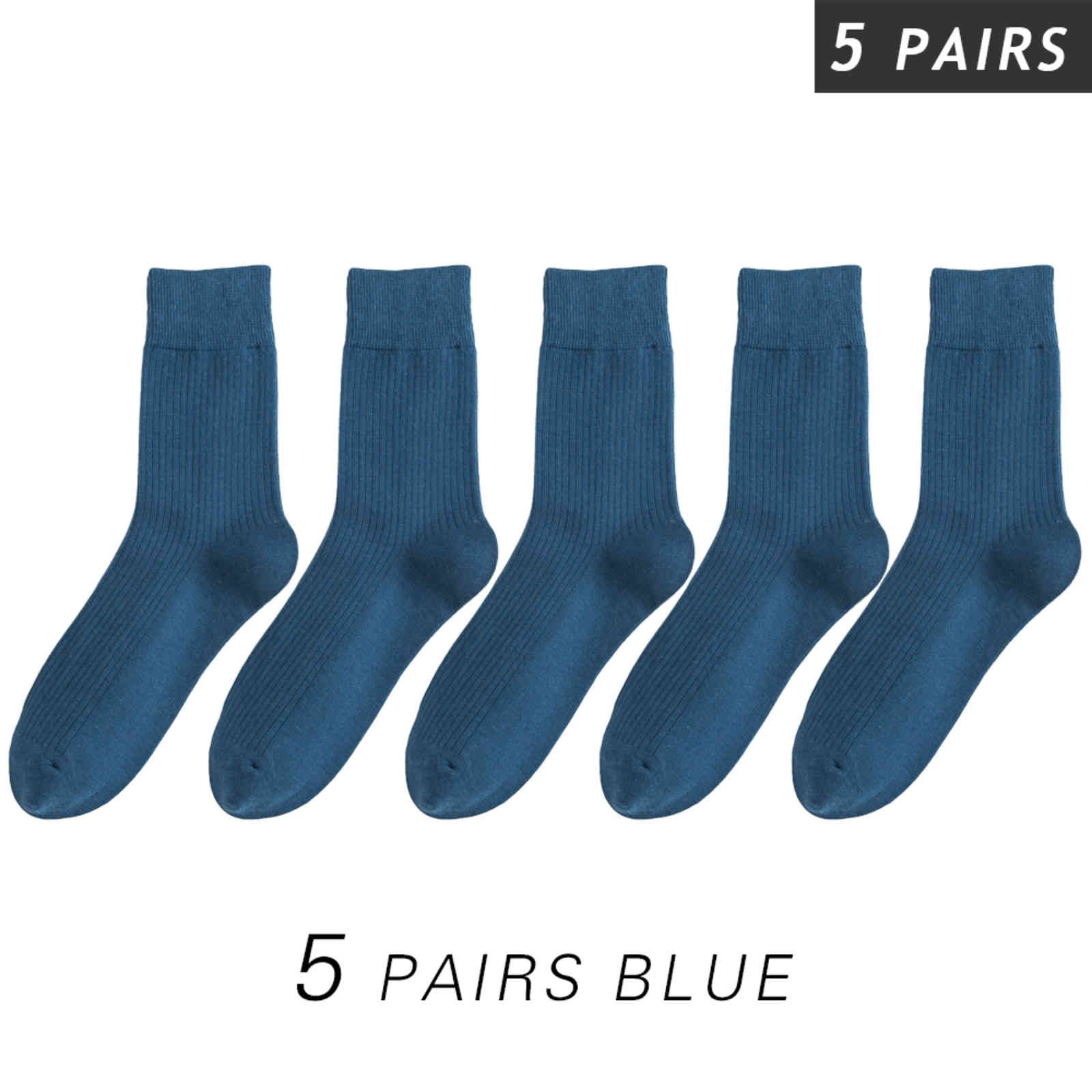 5 paires bleues