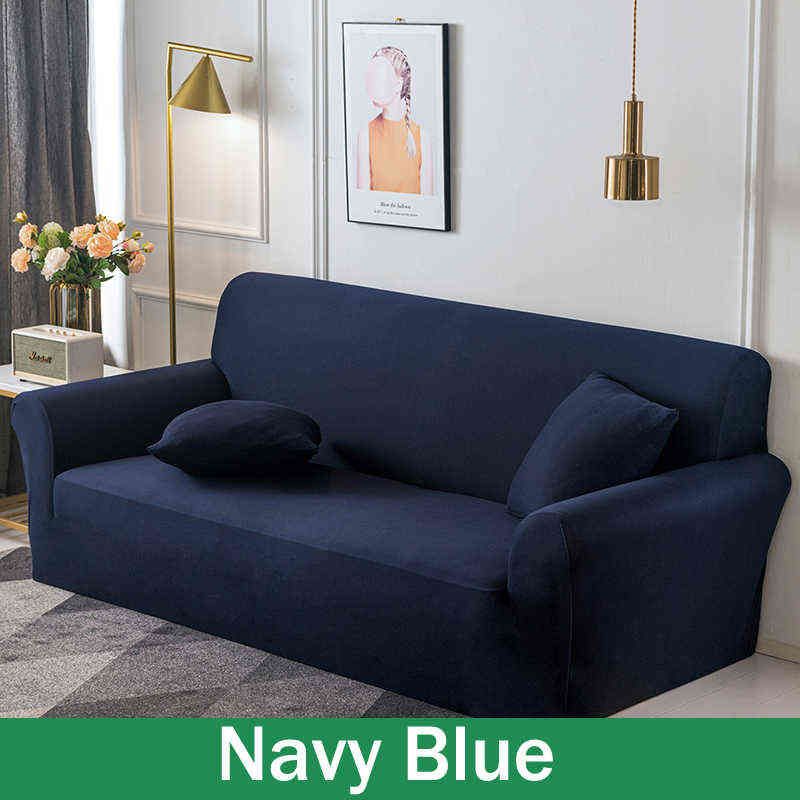 Navy Blue-3 Seater 190-230 cm