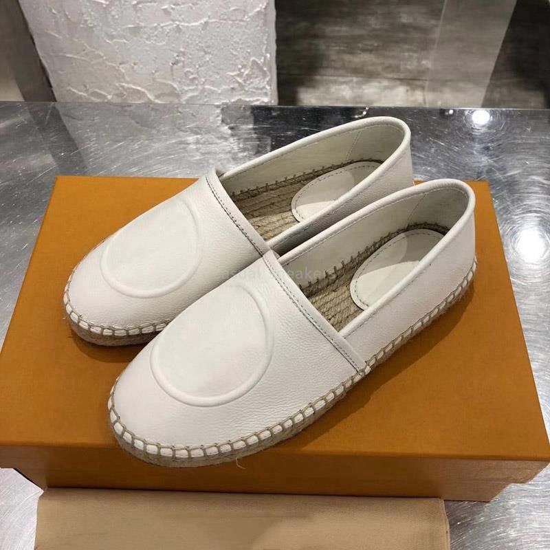 Women Starboard Flat Espadrille Shoes Black Brown Leather Loafers Letter  Circle Signature Rope Sole Womens Dress Wedding Fashion Party From  Tomsachs_shoes, $60.55