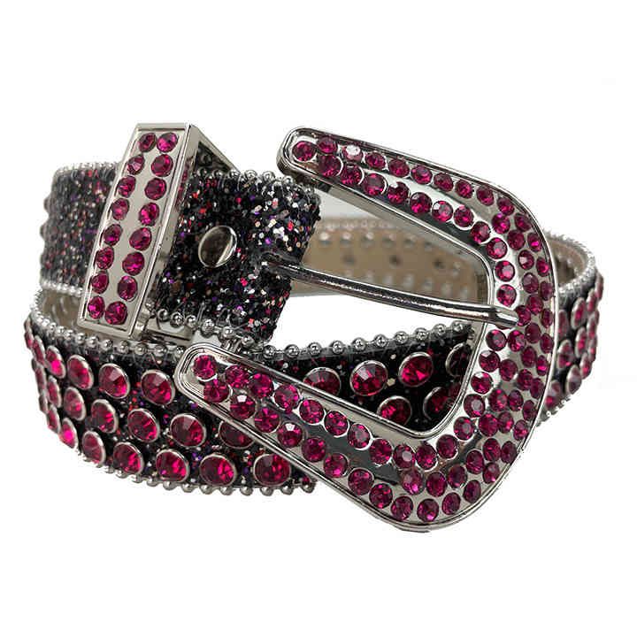 Bb Simon B Simon Belt Black Glitter 