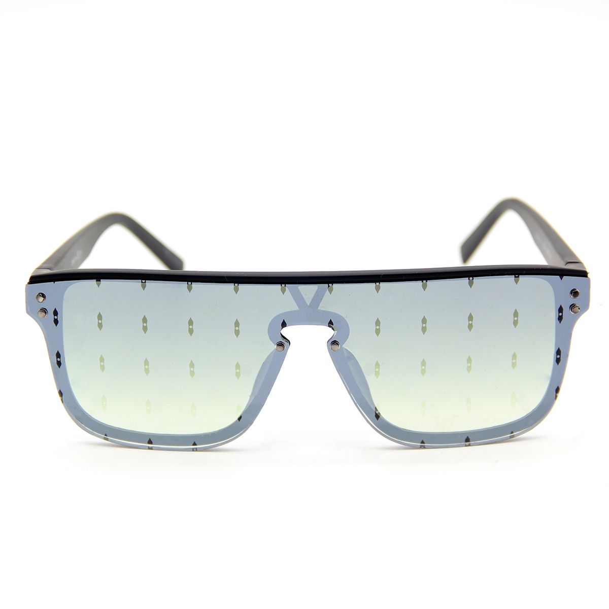 gradient green print lens