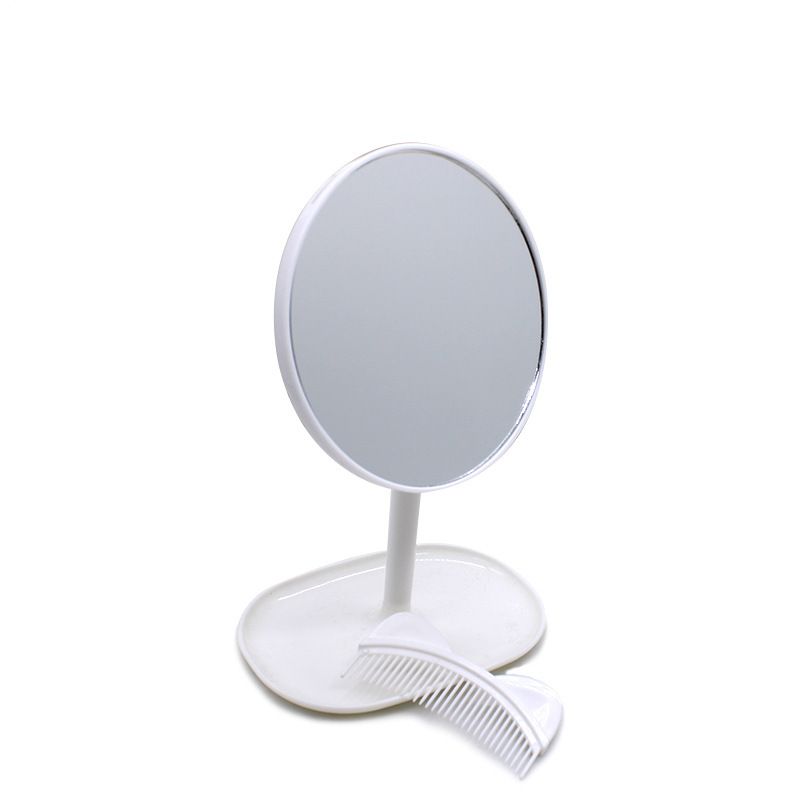 180 orejas giratorias de escritorio espejo espejo de maquillaje HD HD Dormitorio redondo Tabla de espejos 180 orejas giratorias de escritorio espejo espejo de maquillaje HD HD Dormitorio redondo Tabla de espejos