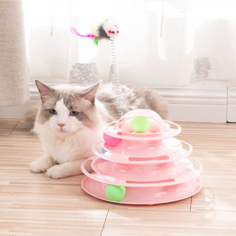 Pink cat toy