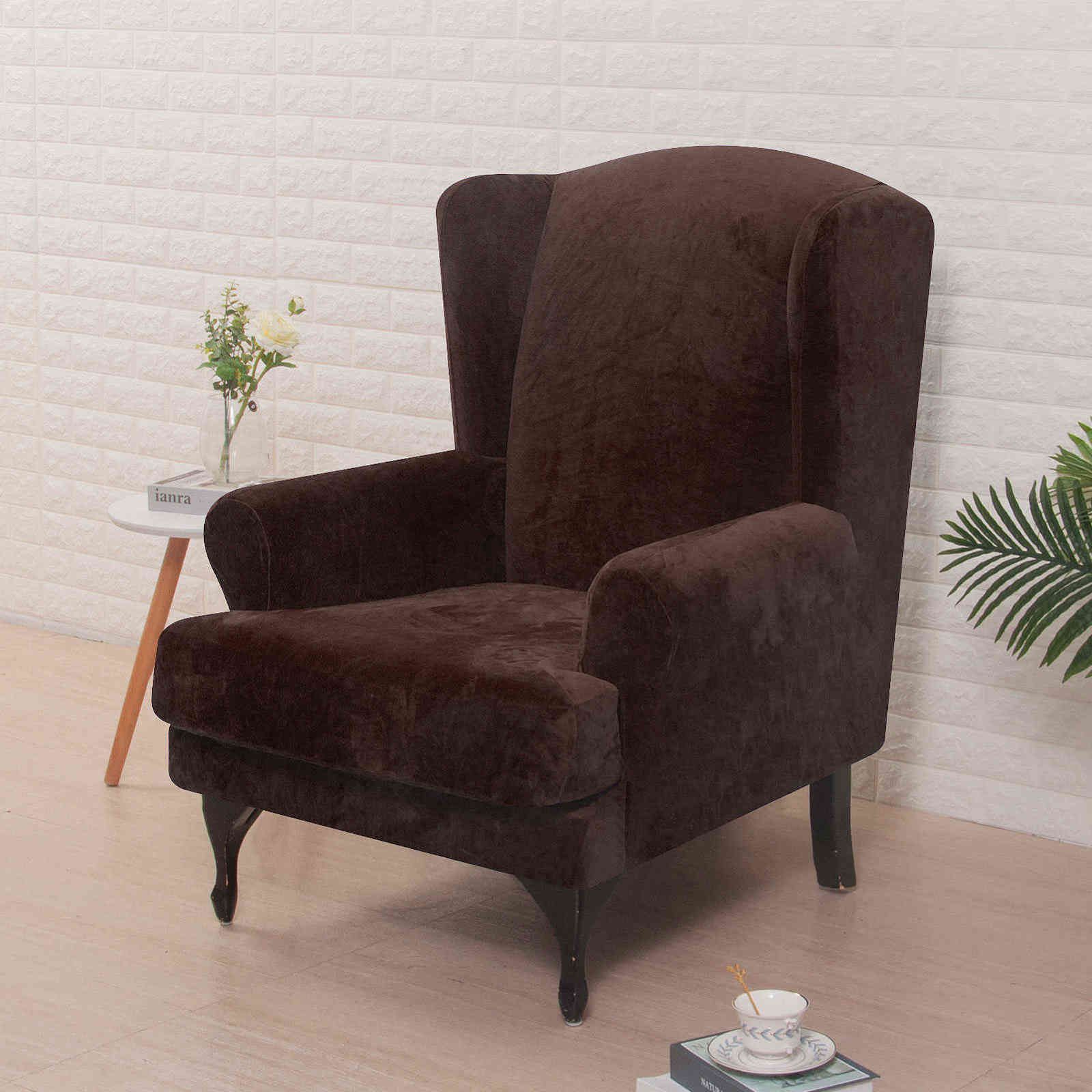 Coffee-Wing Chair Cover