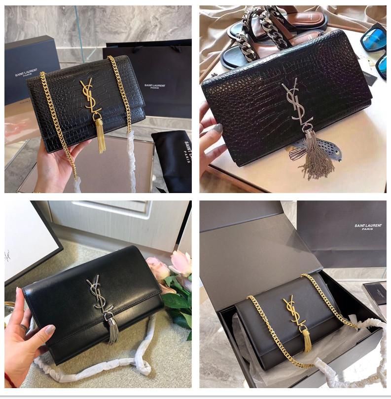 Yves Saint Laurent Sacs Ysl Sacs Femmes Fashion Crocodile Chaîne En Cuir  Véritable Sac À Bandoulière De Luxe Crossbody De Marque Tassel Sac À Main  Tassel Du 114,42 € | Dhgate