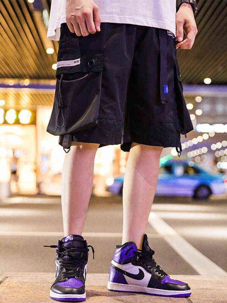 Japanese Korean Fashion Streetwear Shorts Men Pocket Punk Cargo Pants Hot Summer Beach Anime Clothing Sport Sweat Shorts Homme G1218 Japanese Korean Fashion Streetwear Shorts Men Pocket Punk Cargo Pants Hot Summer Beach Anime Clothing Sport Sweat Shorts Homme G1218