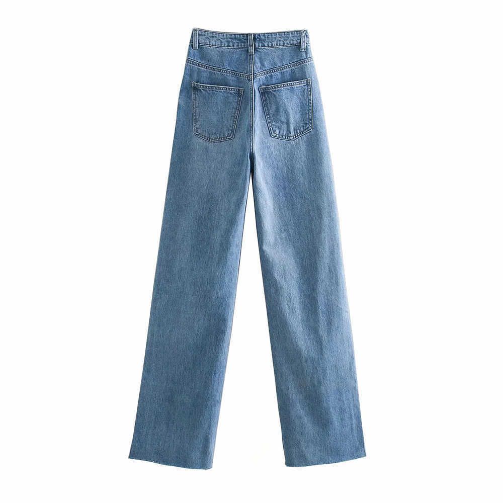 Compra BBWM Mujer Pantalones Vaqueros De Cintura Alta Ropa De Mezclilla  Ropa De Mezclilla Azul Streetwear Vintage Calidad Holón De Moda Harajuku  Pantalones Rectos 210608 Barato | Entrega Rápida Y Calidad | Es.Dhgate