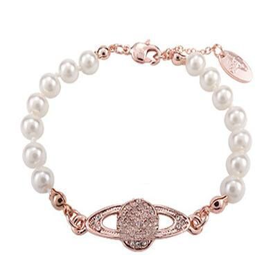 Bracciale in oro rosa bianco senza scatola