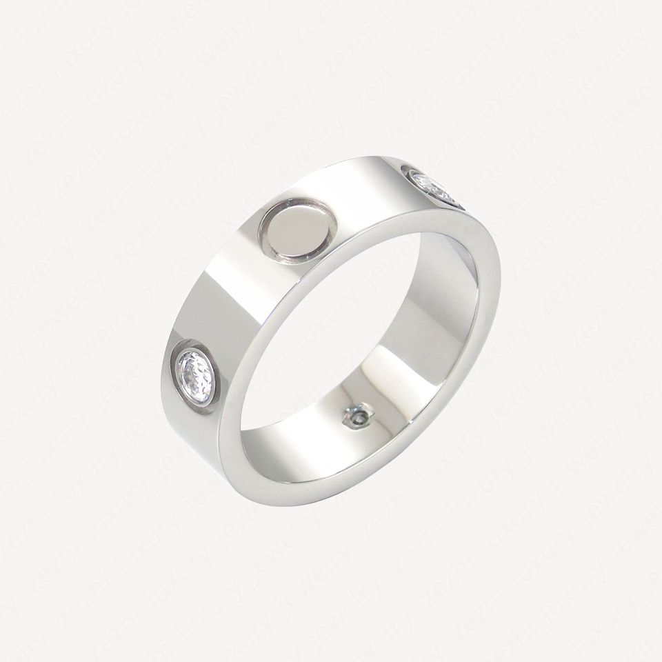 6mm 18K White Gold Plated