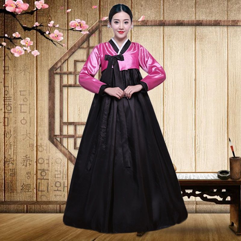 Leonardoda amanecer bosquejo Moda coreana Trajes antiguos Mujeres Hanbok Vestido Vestido tradicional  Partido Palacio Cosplay Ropa Ropa Hanbok Coreano