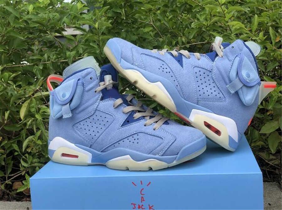 Compra Hottest Authentic Travis Scott X 6 Sp Light Blue Cactus Jack Shoes Hombres Houston Oilers 6s Suede 3m Sneakers De Deportes Al Aire Libre Con Barato Entrega Rapida Y Calidad