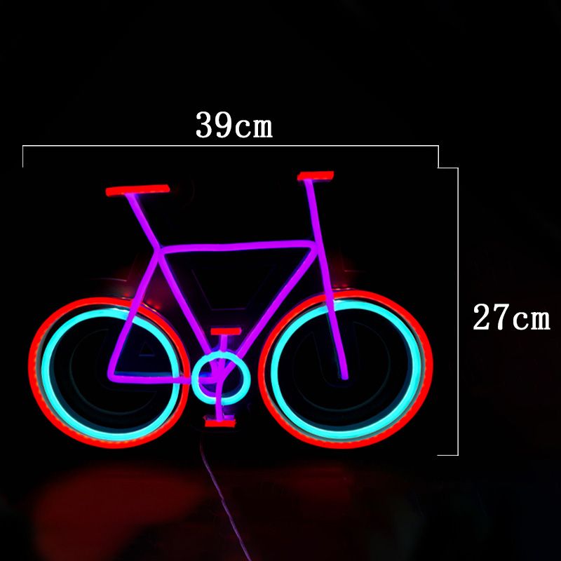 赤い紫の空青い自転車の看板