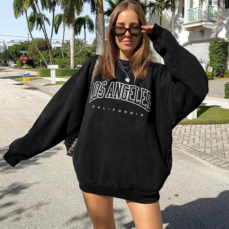 Felpe Con Cappuccio Da Donna Felpe Oversize Felpa Donna Allentato Blackie  Felpa Con Cappuccio Stampa Lettera Plus Size Jumper Casual Sport Camicia  Daily Weart Da 25,81 € | DHgate Italy