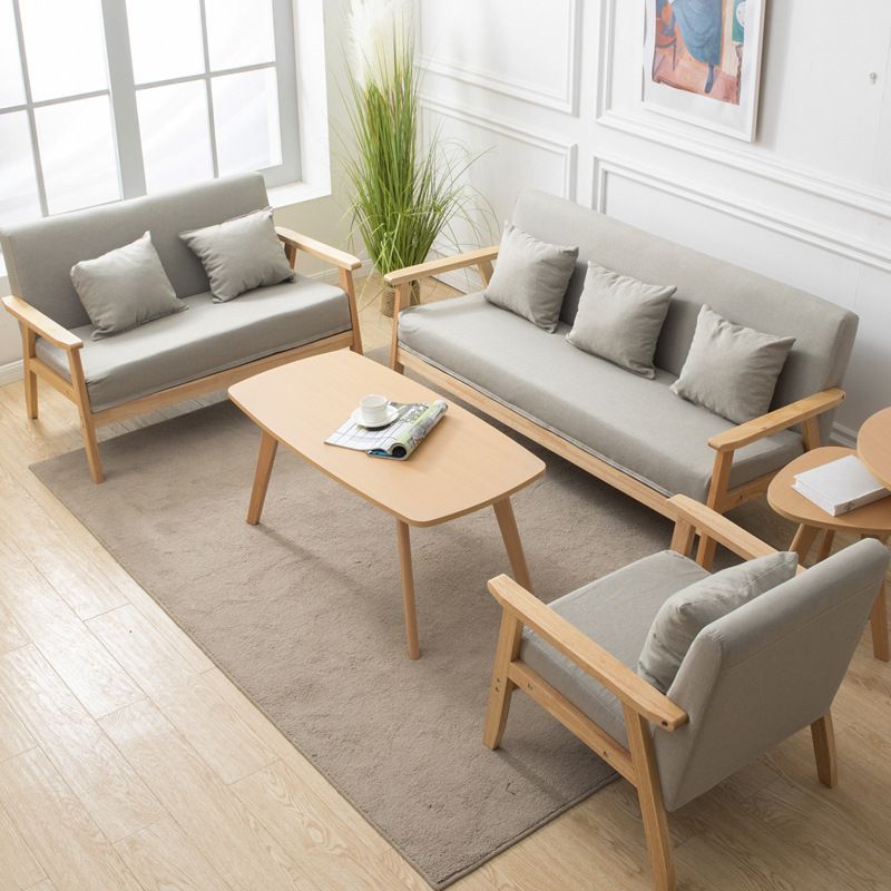 Inmuebles Colega psicología Muebles de sala de estar privados personalizados modernos modernos de madera  sólida de madera sólida de la combinación de sofá