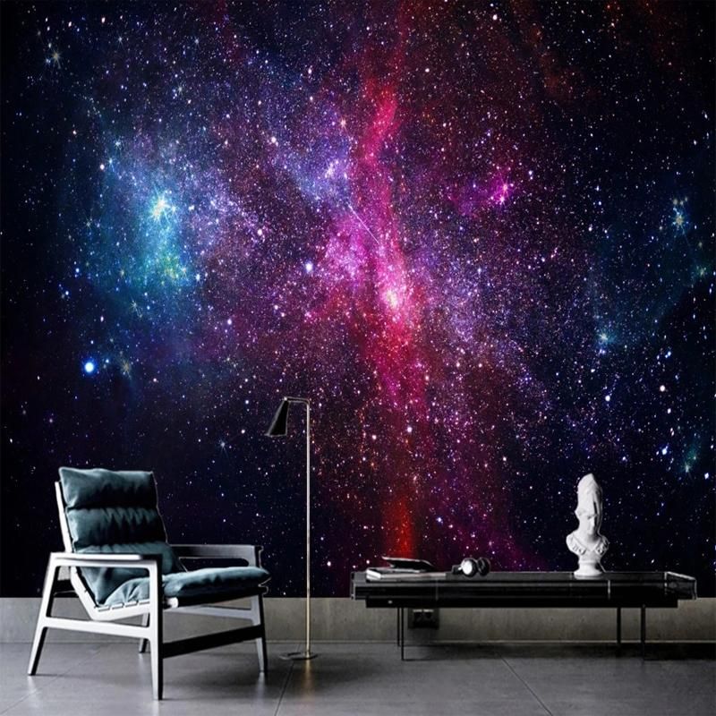 Galaxy Wallpaper For Bedroom Ceiling Shelly Lighting