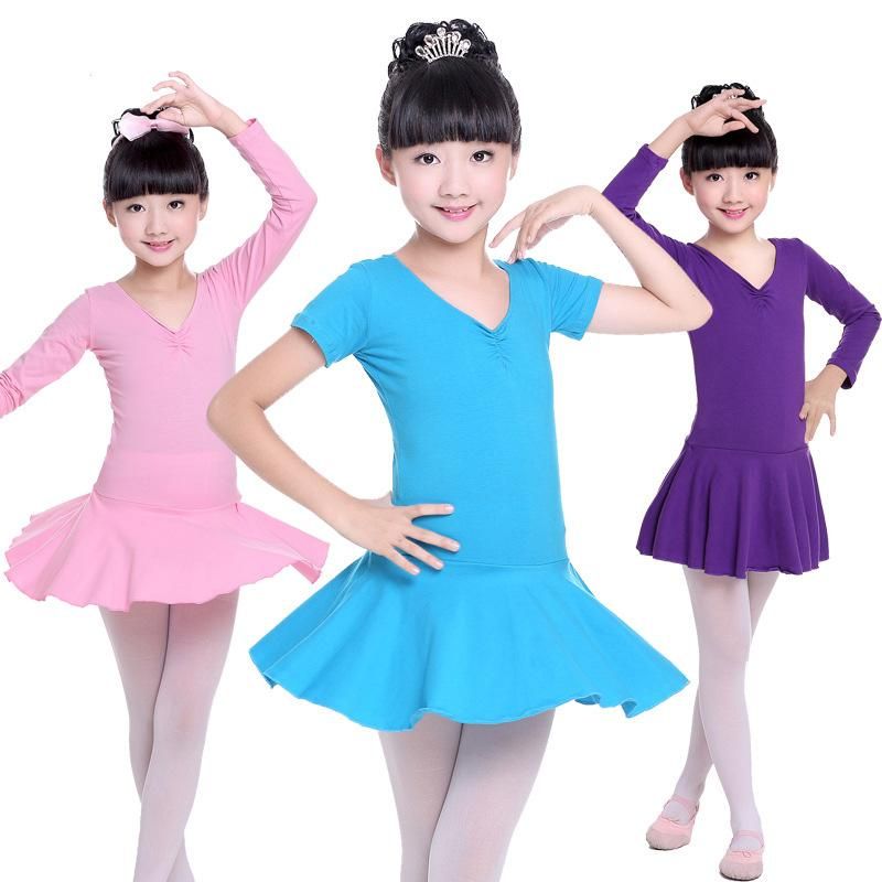 Niños bailarina azul vestido de ballet leotards gimnasia tutu para niñas de bailando