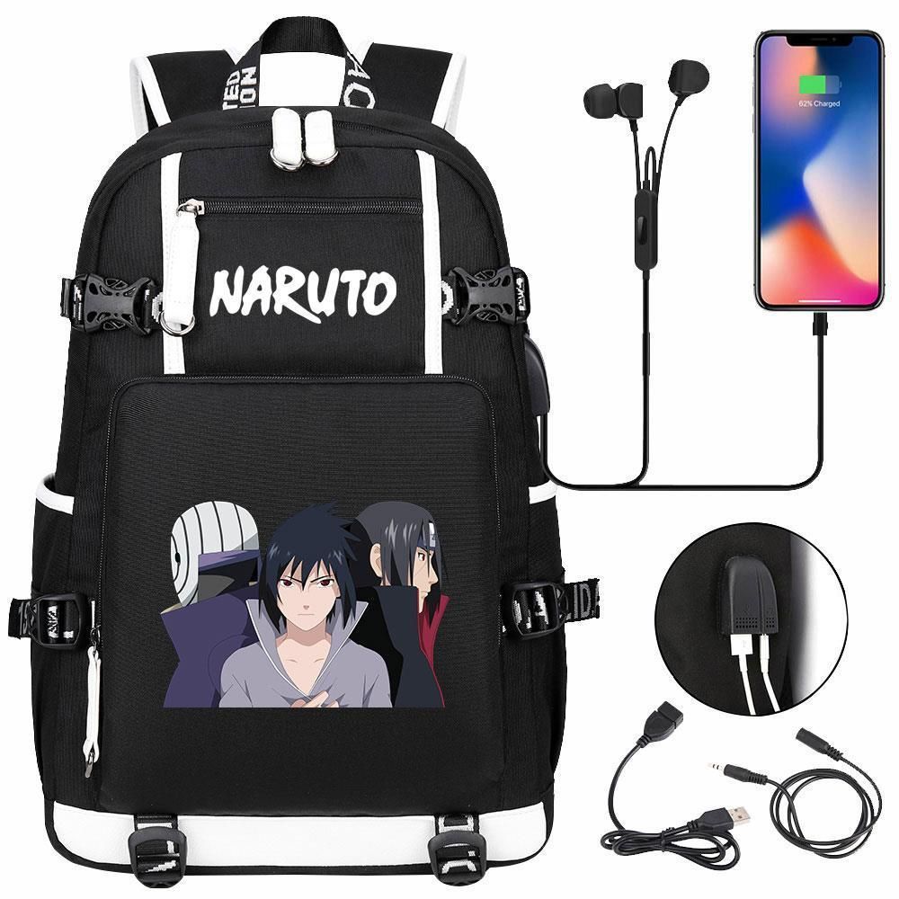 Accesorios De Mochila Escolar Para Estudiantes De Naruto Ani 