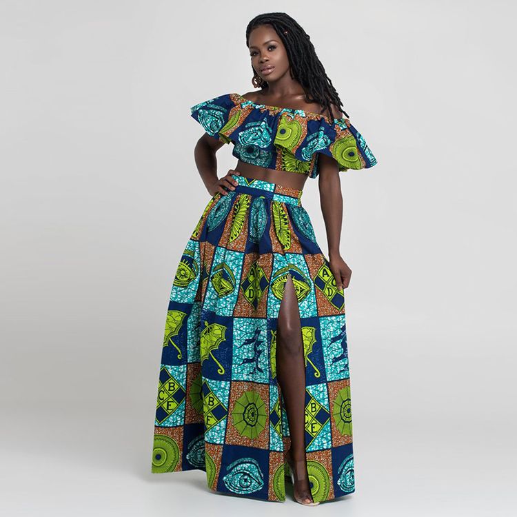 Shoulder Dresses Maxi Summer Dress Sets 