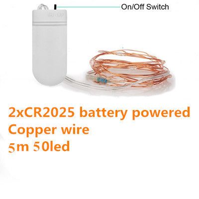 CR2025 Battery 50Led-Multicolor