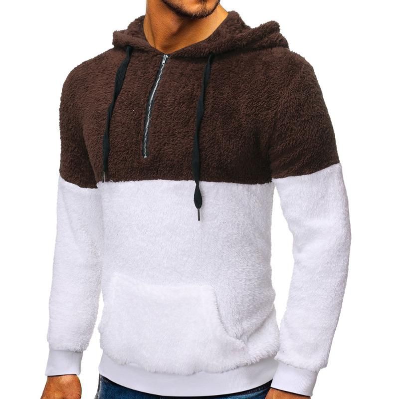 mens fluffy fleece pullover