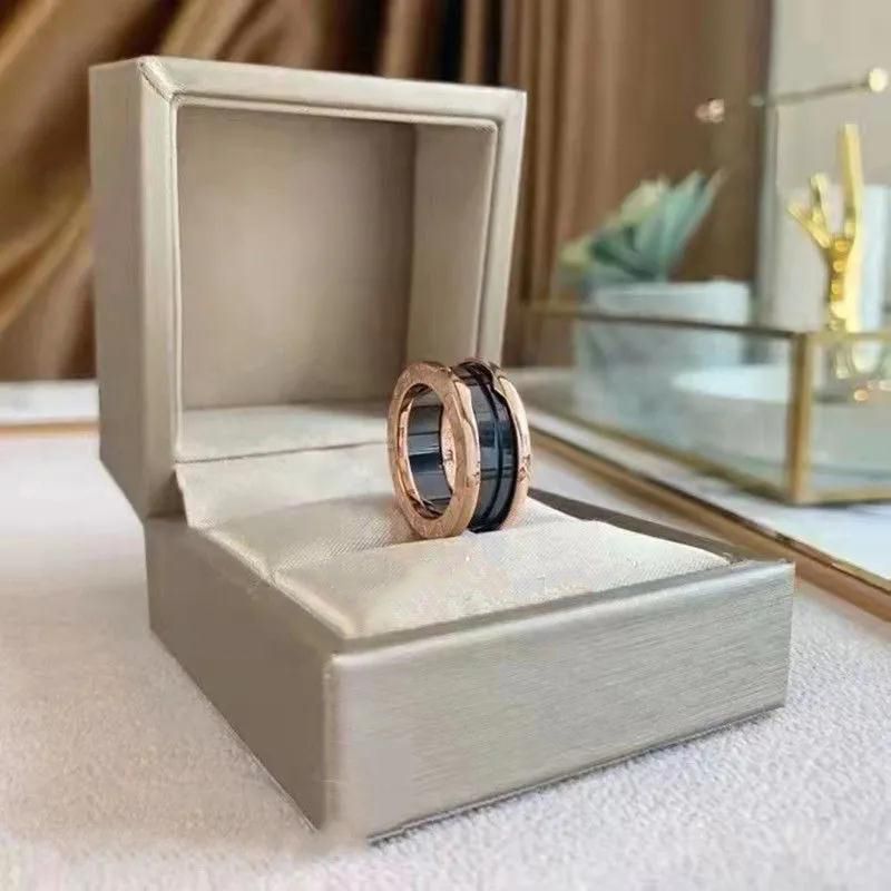 2 ring rose golden+black