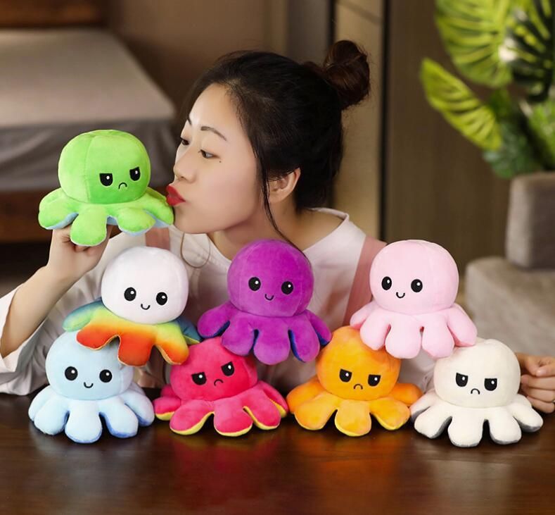 double sided octopus stuffed animal