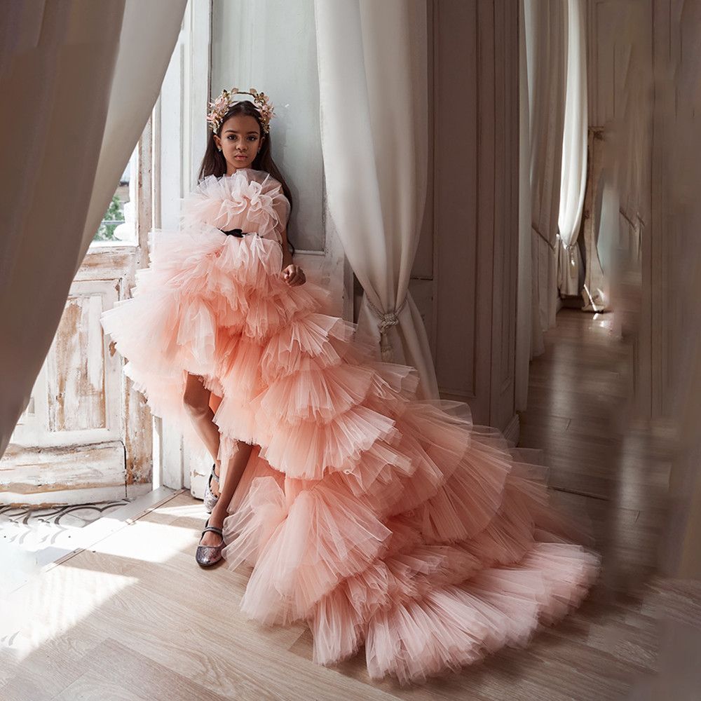 toque Nebu ballet Dulce largo trian rubor rosa niñas pink niñas puente vestidos de falda escalonada alto boda bodas toque Nebu ballet Dulce largo trian rubor rosa niñas pink niñas puente vestidos de falda escalonada alto boda bodas