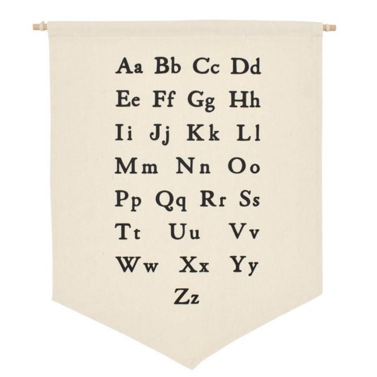 #1 Alphabet Wall Hanging Banner