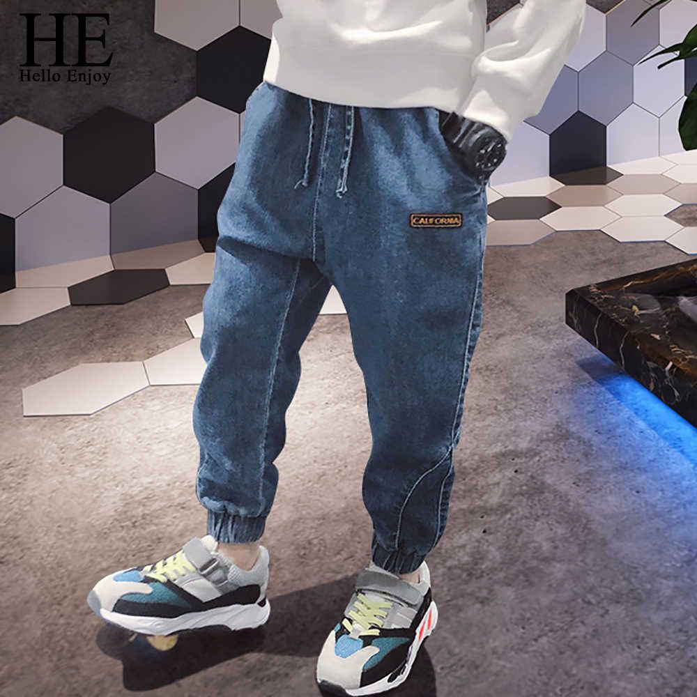 Compra Hola, Disfrute De Los Chicos Pantalones Jeans 2019 Otoño Adolescentes  Adolescentes Pantalones Denim Pantalones Moda Niños Pantalones Casuales  Para Niños 4 6 8 10 12 Años Y0816 Barato | Entrega Rápida Y Calidad |  Es.Dhgate